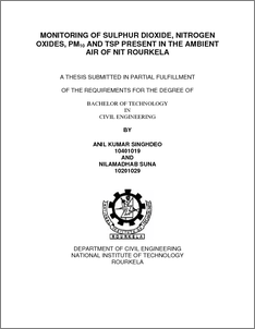 nit rourkela mining thesis