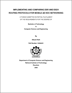 Thesis on routing in wireless sensor networks